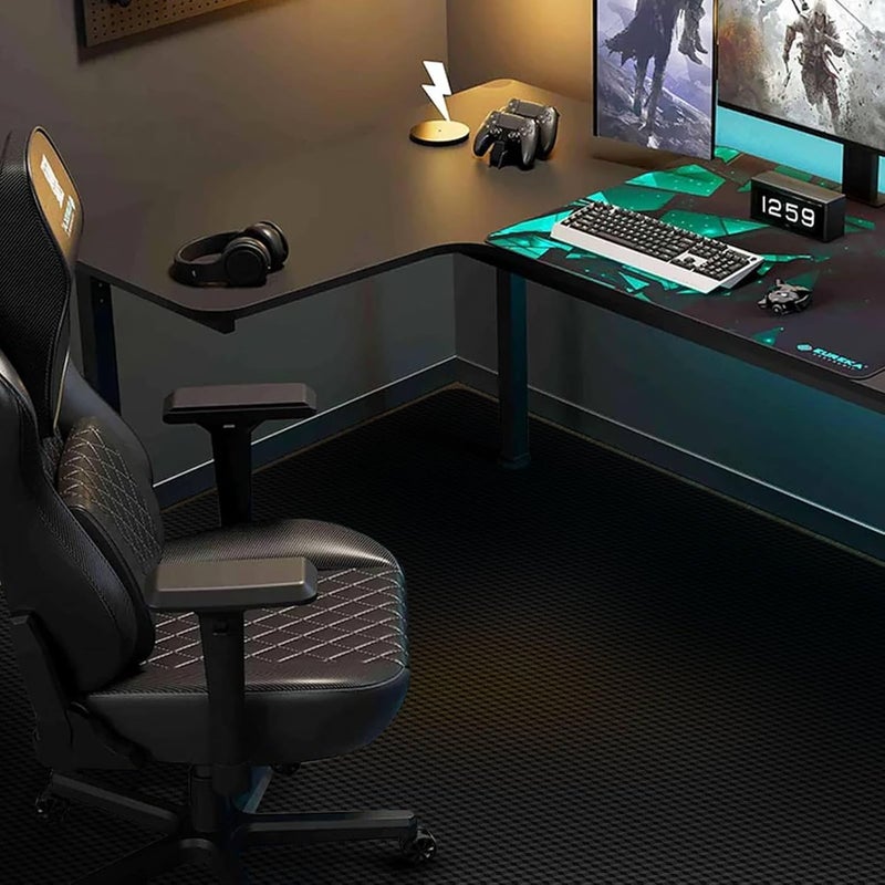 KEYDOL 40” x 50” Waterproof Chair Mat for Hardwood, Office Chair Mat for Rolling Chair, Desk Mat for Hardwood Floor, Floor Mat for Home Office, Anti-Slip PVC Floor Protector for Gaming Room - Image 1